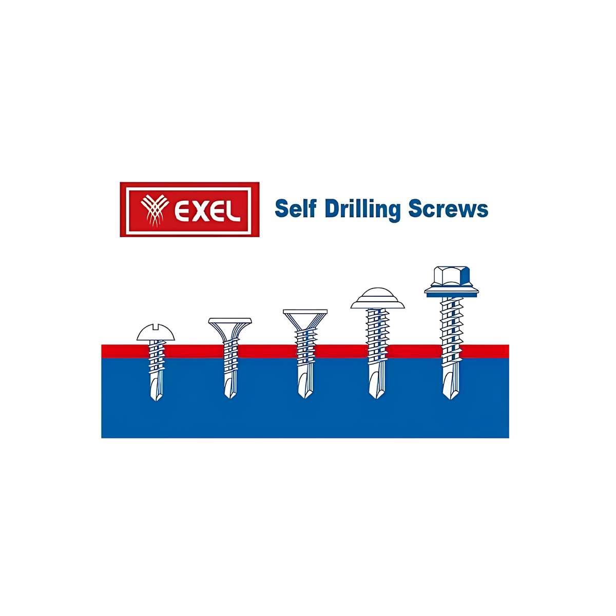 EXEL Drywall Screw - 1-1/2" x #6