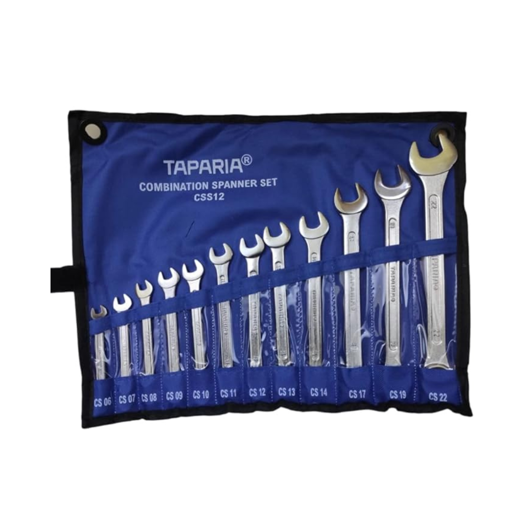 Taparia Combination Spanner Set – 12 Pcs Chrome Vanadium Wrench Set for Tight Spaces - image 2