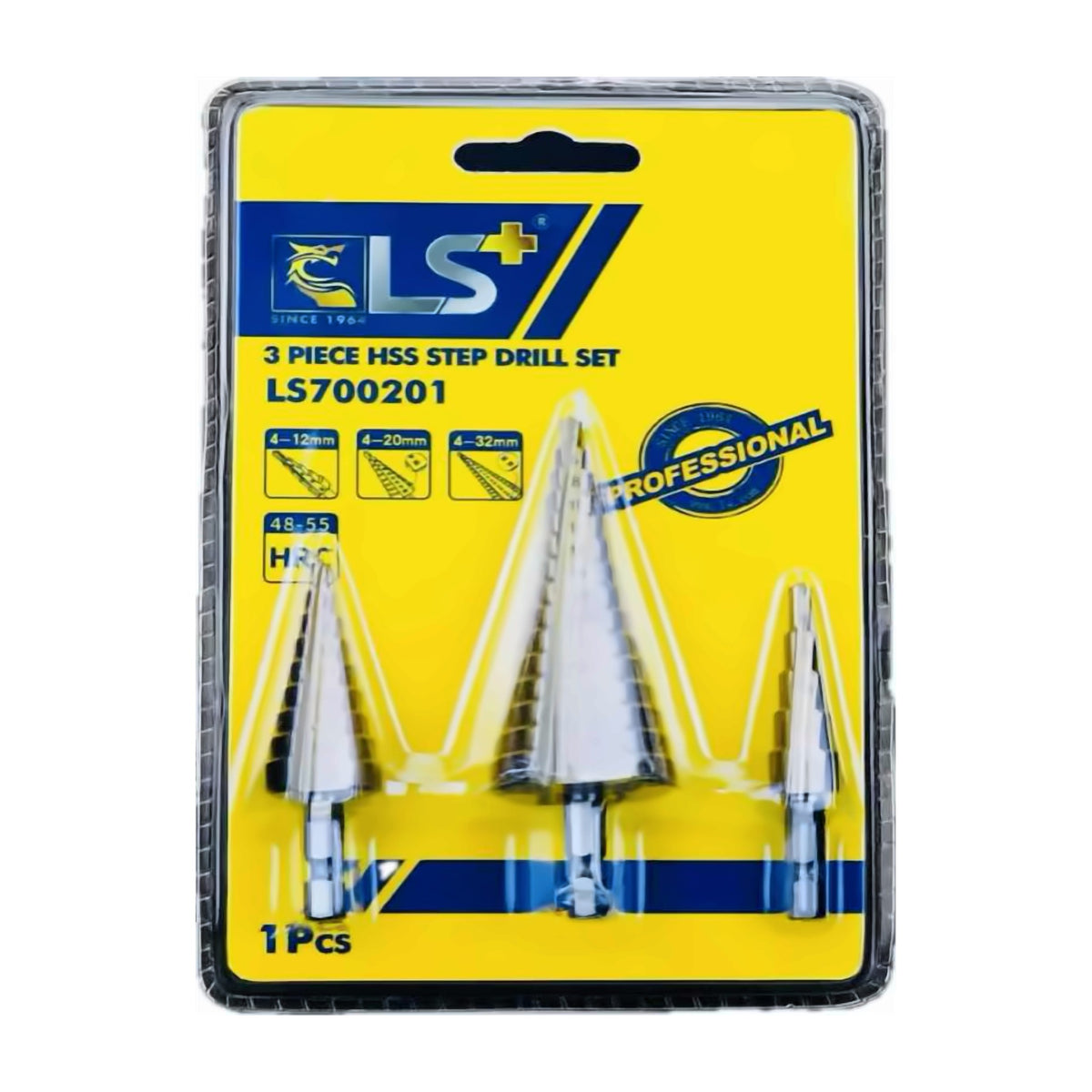 Fangda HSS Step Drill Bit Set JG4241 HEX Shank