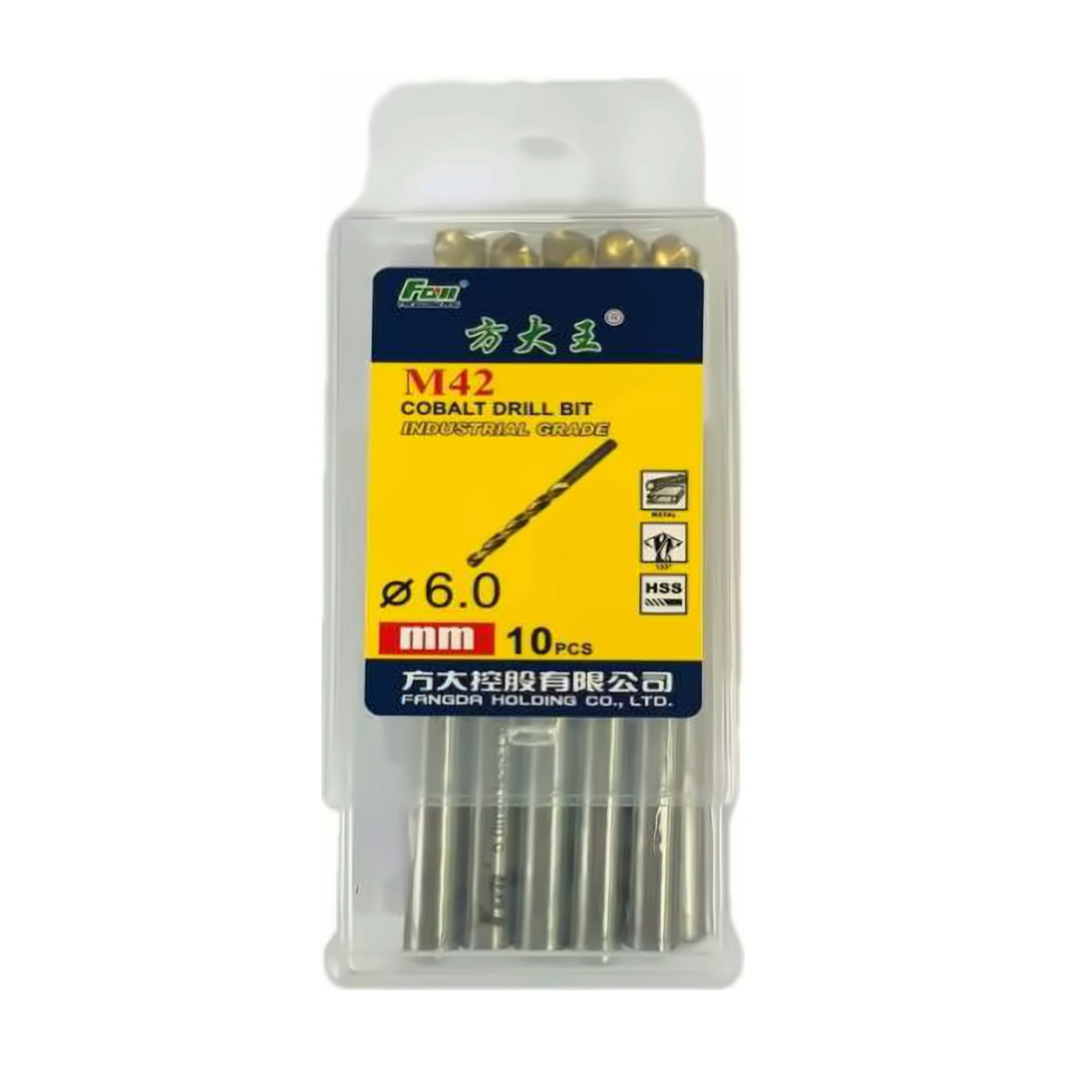 Fangda SS Drill Bit M42 8% High-Cobalt