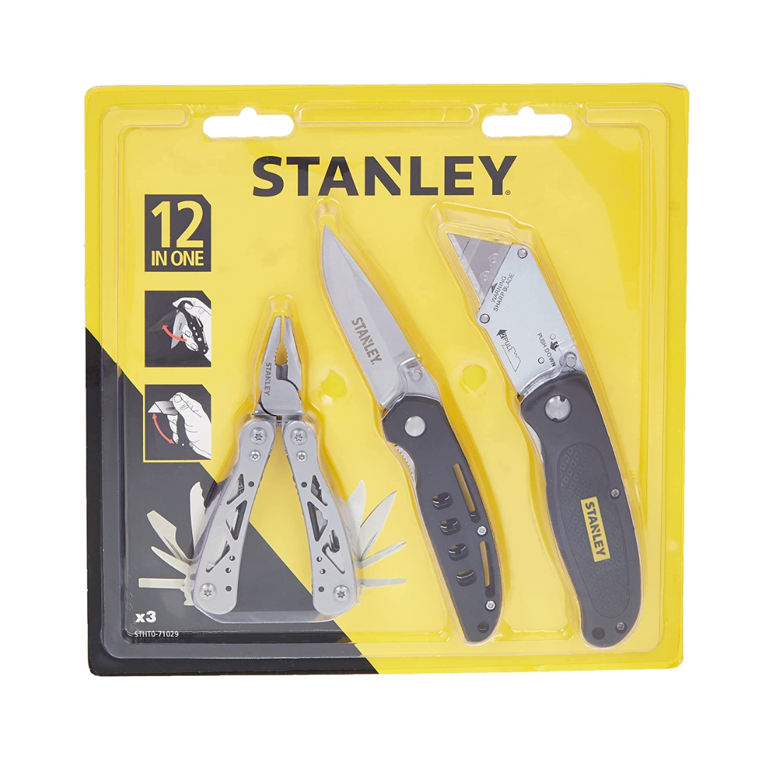 Stanley STHT0-71029 multi tool set 3 pack folding knife mini multi tool utility knife in UAE