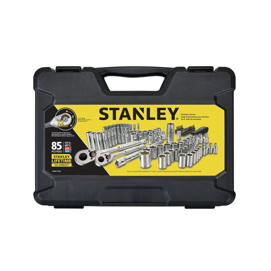 Stanley STMT71-651 85 piece SAE and metric socket set with case in UAE