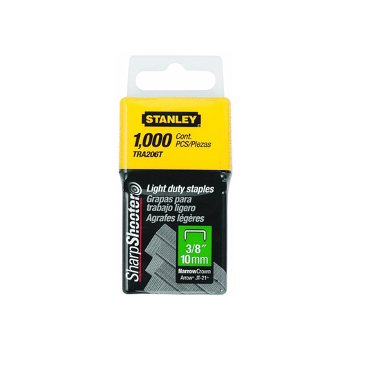 Stanley 1-TRA206T Type A light duty staples 10 mm box of 1000 in UAE