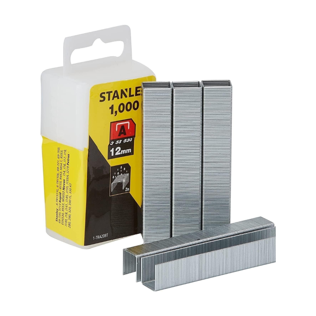 Stanley 1-TRA208T Type A light duty staples 12 mm box of 1000 in UAE