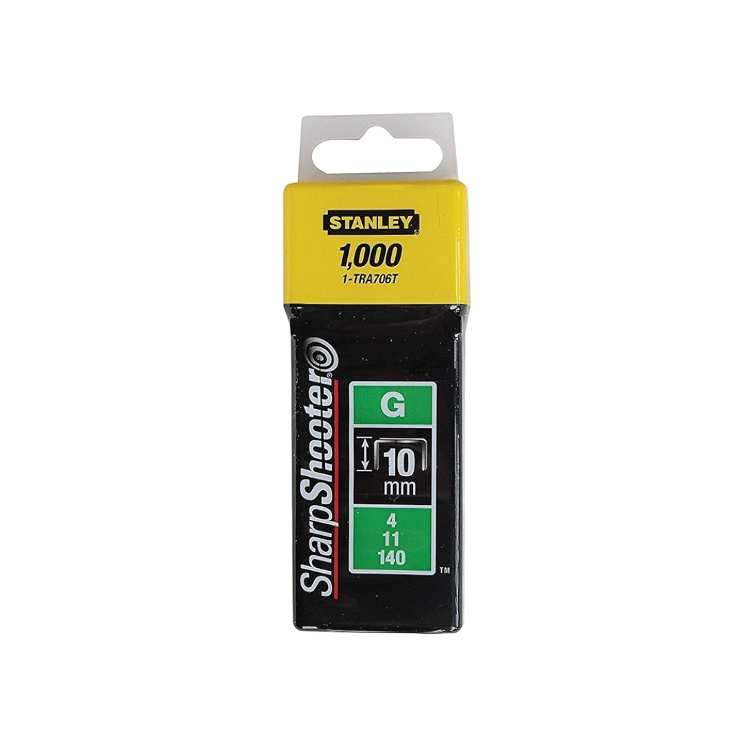 Stanley 1-TRA706T Type G heavy duty staples 10 mm box of 1000 in UAE