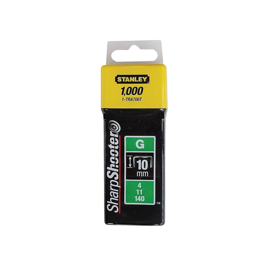 Stanley 1-TRA706T Type G heavy duty staples 10 mm box of 1000 in UAE