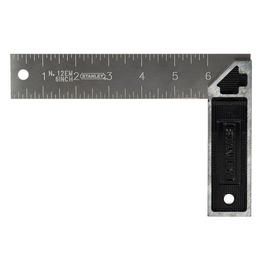 Stanley E-46530 carpenter try square 150 mm with cast zinc handle in UAE