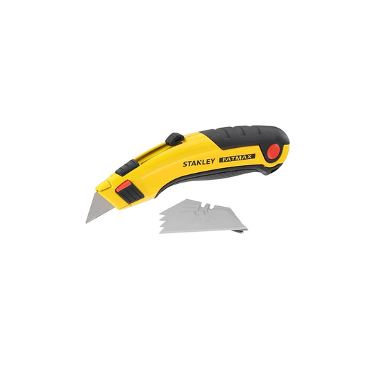 Stanley FatMax Retractable Blade Knife 0-10-778 – Heavy Duty Utility Knife with 5 Spare Blades – Dubai UAE
