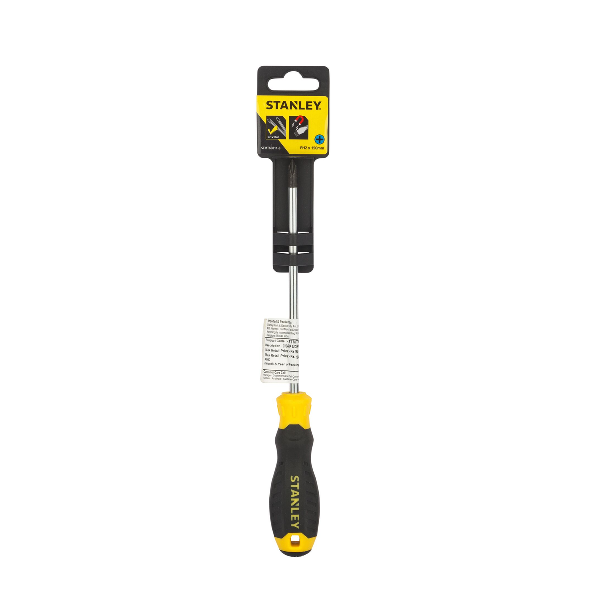 Stanley STHT69146-8 PH2×200mm Phillips screwdriver, PVC handle
