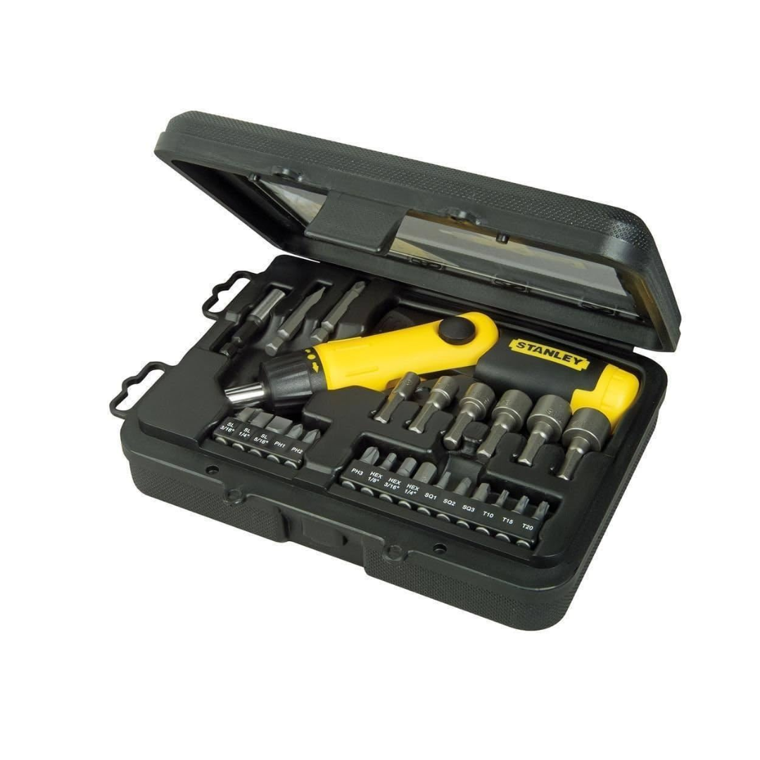 Stanley Pistol Grip Ratchet Screwdriver Set 0-63-022 – 22-Piece Ratchet Driver Kit – Dubai UAE