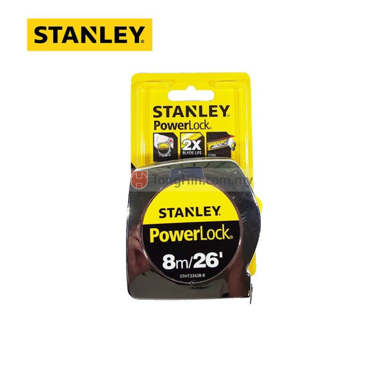 Stanley PowerLock STHT33428-8 8 m x 25 mm measuring tape with Mylar blade in UAE