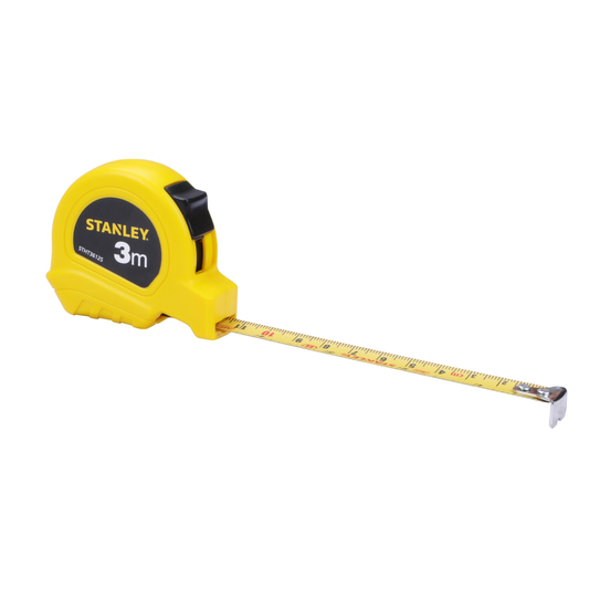 Stanley STHT36125-812 3m short measuring tape, yellow