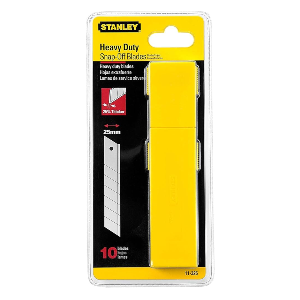 Stanley 25mm snap-off blades STHT11325-8, 0.7mm thick