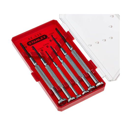 Stanley STHT66039-8 6 piece metal precision screwdriver set with case in UAE
