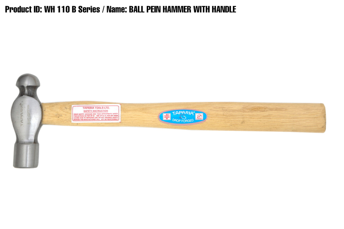 Taparia 500 g Ball Pein Hammer with wooden handle