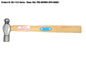 Taparia 500 g Ball Pein Hammer with wooden handle