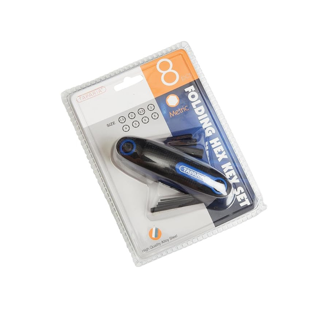 Taparia folding Allen key set KFM8 metric