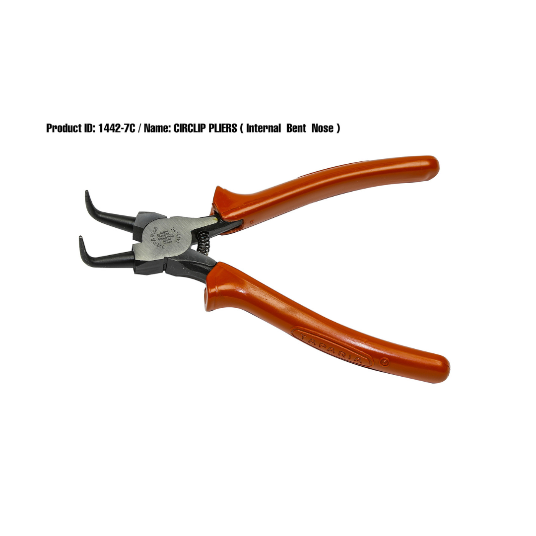 Taparia internal bent circlip plier 9 inch