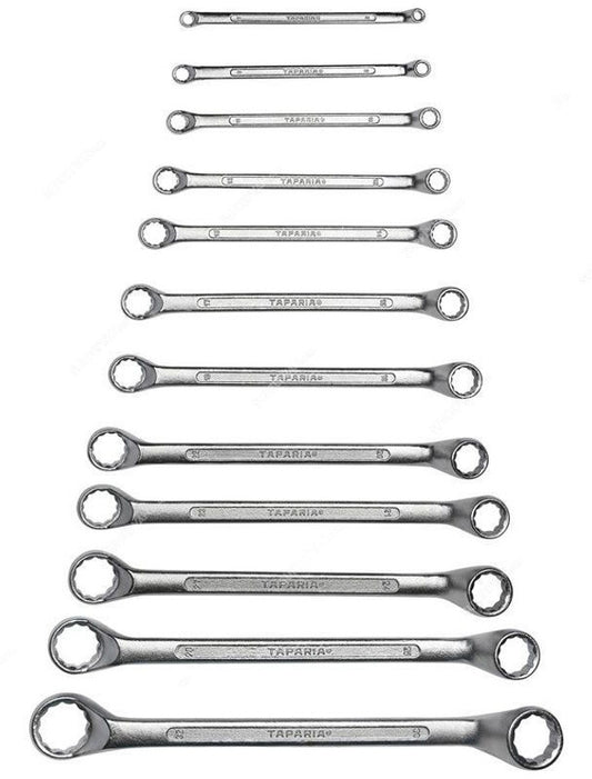 Taparia ring spanner set 6–32mm 12 pieces